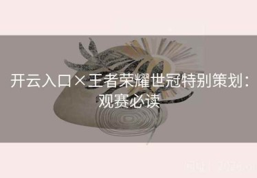 开云入口×王者荣耀世冠特别策划：观赛必读